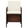 Garden chairs with cushions 4 units brown synthetic rattan by , Garden chairs - Ref: Foro24-316803, Price: 153,14 €, Discount: %