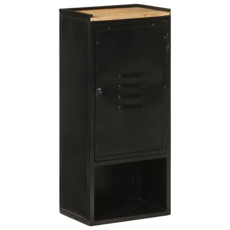 Iron and solid mango wood bathroom cabinet 40x27x90 cm by , Bathroom furniture - Ref: Foro24-358562, Price: 82,67 €, Discount: %