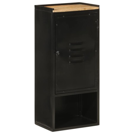 Mueble de baño hierro y madera maciza de mango 40x27x90 cm de , Muebles de baño - Ref: Foro24-358562, Precio: 83,34 €, Descue...