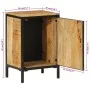 Mueble de baño madera maciza de mango y hierro 40x30x60 cm de , Muebles de baño - Ref: Foro24-358574, Precio: 96,85 €, Descue...