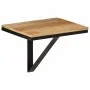Solid mango wood and iron wall shelf 40x30x32 cm by , Shelves and shelves - Ref: Foro24-358576, Price: 41,82 €, Discount: %