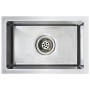 Fregadero de cocina hecho a mano acero inoxidable de vidaXL, Fregaderos - Ref: Foro24-145076, Precio: 66,45 €, Descuento: %