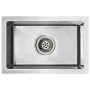Fregadero de cocina hecho a mano acero inoxidable de vidaXL, Fregaderos - Ref: Foro24-145076, Precio: 96,99 €, Descuento: %