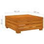 Muebles de jardín 5 piezas con cojines madera maciza de acacia