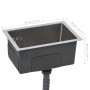 Handgefertigte Küchenspüle aus Edelstahl von vidaXL, Sinkt - Ref: Foro24-145076, Preis: 66,61 €, Rabatt: %