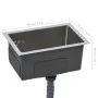 Handmade stainless steel kitchen sink by vidaXL, Sinks - Ref: Foro24-145076, Price: 96,99 €, Discount: %