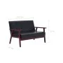 2-Sitzer-Sofa aus schwarzem Kunstleder von vidaXL, Sofas - Ref: Foro24-248642, Preis: 179,94 €, Rabatt: %