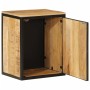 Solid mango wood and iron bathroom cabinet 40x30x50 cm by , Bathroom furniture - Ref: Foro24-358573, Price: 102,04 €, Discoun...