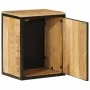Solid mango wood and iron bathroom cabinet 40x30x50 cm by , Bathroom furniture - Ref: Foro24-358573, Price: 100,36 €, Discoun...