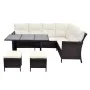 4-teiliges Gartenmöbel-Set und braune synthetische Rattankissen von , Gartensets - Ref: Foro24-43105, Preis: 588,39 €, Rabatt: %