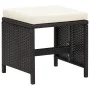 Gartenhocker 4-teilig mit schwarzen synthetischen Rattankissen von , Gartenstühle - Ref: Foro24-316805, Preis: 96,58 €, Rabat...