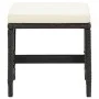 Garden stools 4 pieces with black synthetic rattan cushions by , Garden chairs - Ref: Foro24-316805, Price: 96,58 €, Discount: %