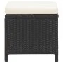 Gartenhocker 4-teilig mit schwarzen synthetischen Rattankissen von , Gartenstühle - Ref: Foro24-316805, Preis: 96,58 €, Rabat...