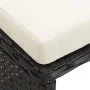 Garden stools 4 pieces with black synthetic rattan cushions by , Garden chairs - Ref: Foro24-316805, Price: 96,58 €, Discount: %