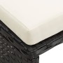 Taburetes de jardín 4 piezas con cojines ratán sintético negro de , Sillas de jardín - Ref: Foro24-316805, Precio: 97,08 €, D...