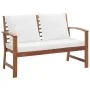 4-teiliges Gartenmöbel-Set mit Kissen aus massivem Akazienholz von , Gartensets - Ref: Foro24-318338, Preis: 488,42 €, Rabatt: %