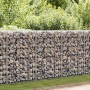 Muro de gaviones con cubiertas acero galvanizado 200x60x100 cm