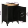Iron and solid mango wood bathroom cabinet 40x30x60 cm by , Bathroom furniture - Ref: Foro24-358566, Price: 70,58 €, Discount: %