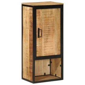 Badezimmerschrank aus massivem Mangoholz und Eisen, 40 x 27 x 90 cm von , Badezimmermöbel - Ref: Foro24-358570, Preis: 133,20...