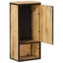 Badezimmerschrank aus massivem Mangoholz und Eisen, 40 x 27 x 90 cm von , Badezimmermöbel - Ref: Foro24-358570, Preis: 133,20...