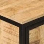 Badezimmerschrank aus massivem Mangoholz und Eisen, 40 x 27 x 90 cm von , Badezimmermöbel - Ref: Foro24-358570, Preis: 133,20...