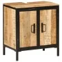 Badezimmerschrank aus massivem Mangoholz und Eisen, 55 x 35 x 60 cm von , Badezimmermöbel - Ref: Foro24-358572, Preis: 154,90...