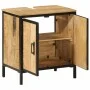 Badezimmerschrank aus massivem Mangoholz und Eisen, 55 x 35 x 60 cm von , Badezimmermöbel - Ref: Foro24-358572, Preis: 154,90...