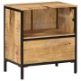 Badezimmerschrank aus massivem Mangoholz und Eisen, 55 x 35 x 60 cm von , Badezimmermöbel - Ref: Foro24-358572, Preis: 157,93...