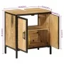 Badezimmerschrank aus massivem Mangoholz und Eisen, 55 x 35 x 60 cm von , Badezimmermöbel - Ref: Foro24-358572, Preis: 154,90...