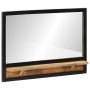 Mirror with shelves solid mango wood and glass 80x8x55 cm by , Mirrors - Ref: Foro24-358579, Price: 85,29 €, Discount: %