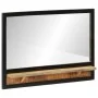 Mirror with shelves solid mango wood and glass 80x8x55 cm by , Mirrors - Ref: Foro24-358579, Price: 83,49 €, Discount: %