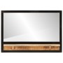 Mirror with shelves solid mango wood and glass 80x8x55 cm by , Mirrors - Ref: Foro24-358579, Price: 85,29 €, Discount: %