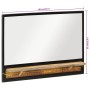 Mirror with shelves solid mango wood and glass 80x8x55 cm by , Mirrors - Ref: Foro24-358579, Price: 85,29 €, Discount: %