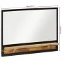 Mirror with shelves solid mango wood and glass 80x8x55 cm by , Mirrors - Ref: Foro24-358579, Price: 83,49 €, Discount: %