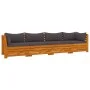 4-Sitzer-Gartensofa mit Kissen aus massivem Akazienholz von , Gartensets - Ref: Foro24-3087314, Preis: 668,83 €, Rabatt: %