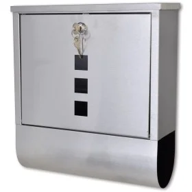 Stainless steel mailbox by , mailboxes - Ref: Foro24-50350, Price: 44,41 €, Discount: %