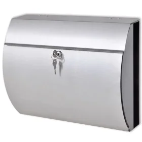 Länglicher Briefkasten aus Edelstahl von , Postfächer - Ref: Foro24-50352, Preis: 52,31 €, Rabatt: %