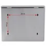 Stainless steel elongated mailbox by , mailboxes - Ref: Foro24-50352, Price: 53,23 €, Discount: %