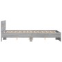 Estructura de cama con cabecero gris Sonoma 135x190 cm de , Camas y somieres - Ref: Foro24-3207509, Precio: 178,21 €, Descuen...