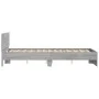 Sonoma gray bed frame with headboard 135x190 cm by , Beds and slatted bases - Ref: Foro24-3207509, Price: 168,89 €, Discount: %
