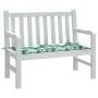 Garden bench cushion, Oxford fabric with leaf print, 120x50x3 cm by , Cushions for chairs and sofas - Ref: Foro24-361132, Pri...