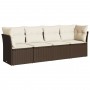 Set mit 4 Gartensofas und -kissen Kunstrattanbraun von , Gartensets - Ref: Foro24-3217233, Preis: 245,81 €, Rabatt: %