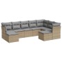 9-piece garden sofa set with beige synthetic rattan cushions by , Garden sets - Ref: Foro24-3250408, Price: 579,52 €, Discoun...