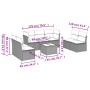 Juego de sofás de jardín con cojines beige 8 pzas ratán PE by , Garden sets - Ref: Foro24-3217418, Price: 484,57 €, Discount: %