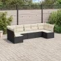 Garten-Essgruppe 7-teilig mit schwarzen Polstern aus synthetischem Rattan von , Gartensets - Ref: Foro24-3217426, Preis: 390,...