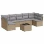 Set Gartensofas mit beigen Kissen 8 Stück PE Rattan von , Gartensets - Ref: Foro24-3217439, Preis: 453,46 €, Rabatt: %