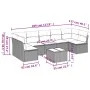 Set Gartensofas mit beigen Kissen 8 Stück PE Rattan von , Gartensets - Ref: Foro24-3217439, Preis: 453,46 €, Rabatt: %