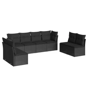 8-piece garden sofa set with black synthetic rattan cushions by , Garden sets - Ref: Foro24-3217445, Price: 506,39 €, Discoun...