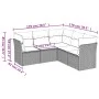 Gartensofa-Set mit Kissen, 5-teilig, beiges synthetisches Rattan von , Gartensets - Ref: Foro24-3217619, Preis: 316,69 €, Rab...