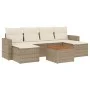 7-piece garden sofa set and beige synthetic rattan cushions by , Modular outdoor sofas - Ref: Foro24-3224245, Price: 421,77 €...